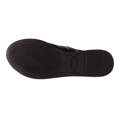 Zanni Flat Sandal - Agtan - Black