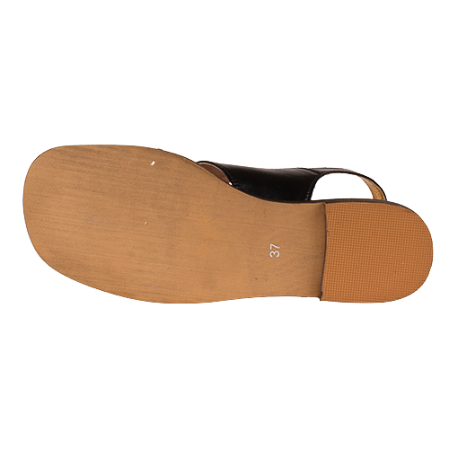 Zanni Flat Sandals - Husay - Black
