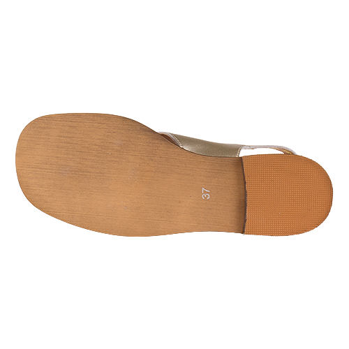 Zanni Flat Sandals - Husay - Gold