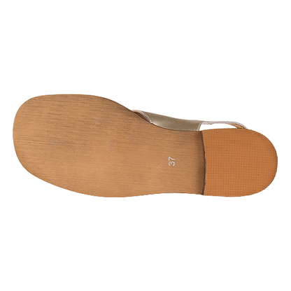 Zanni Flat Sandals - Husay - Gold
