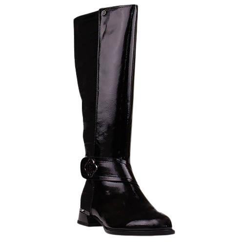 Zanni  Knee  Boots - Bekasi One - Black Patent