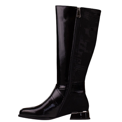 Zanni  Knee  Boots - Bekasi One - Black Patent