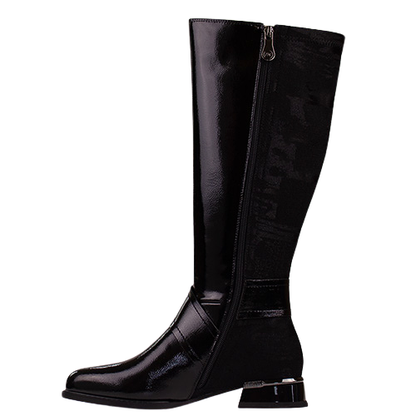 Zanni  Knee  Boots - Bekasi One - Black Patent