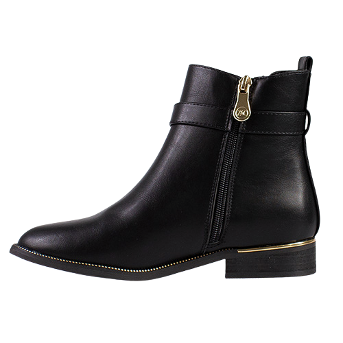 Zanni Ladies Ankle Boots - Eawyn One - Black