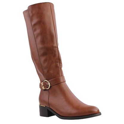 Zanni Ladies Knee Boots - Hanjurah - Tan