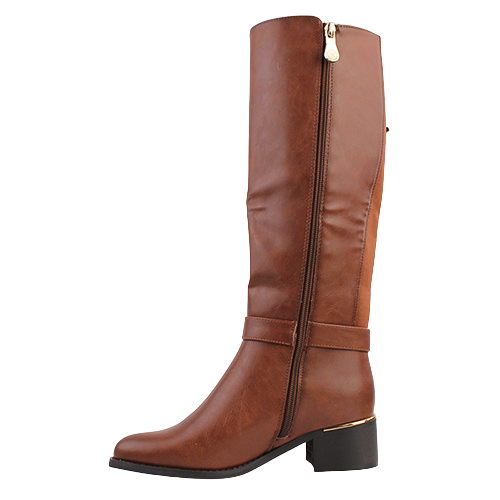 Zanni Ladies Knee Boots - Hanjurah - Tan