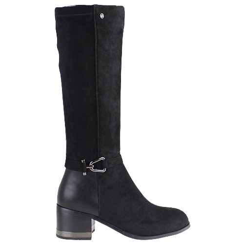 Zanni Knee Boots - Monera - Black Suede