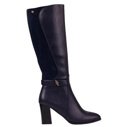 Zanni Ladies Knee  Boots - Sukalami One - Navy