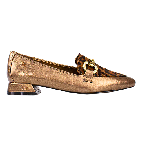 Zanni Ladies Loafers - Dalat One - Gold/Leopard