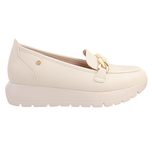 Zanni Ladies Platform Loafers - Makkari One - Cream