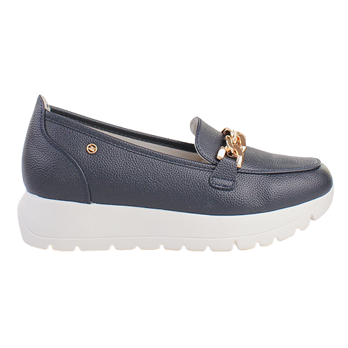 Zanni Ladies Platform Loafers - Makkari One - Navy