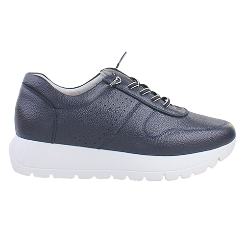 Zanni Ladies Platform Trainers - Kamoeni One- Navy