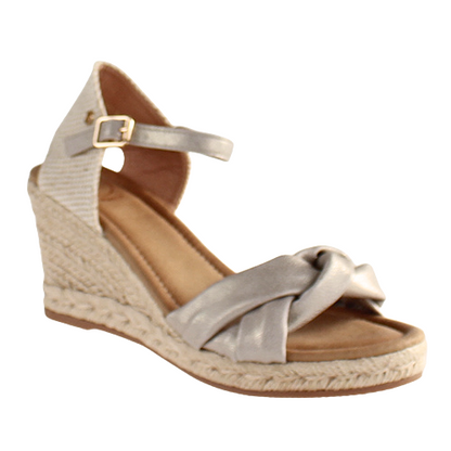 Zanni Ladies Wedge Sandals - Herat - Siiver