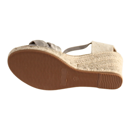 Zanni Ladies Wedge Sandals - Herat - Siiver