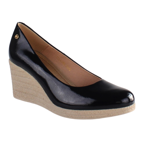 Zanni  Wedge Shoes - Sila - Navy Patent