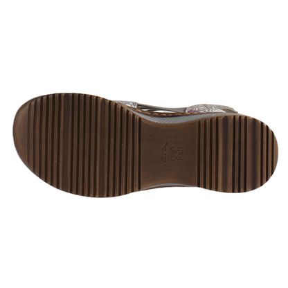 Ara Ladies Wide Fit Sandals - 29005 - Taupe Multi