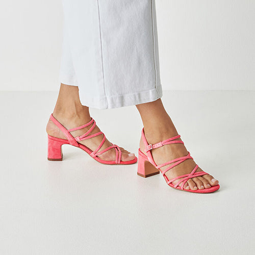 Tamaris Ladies Block Heeled Sandals -28325-46 - Pink