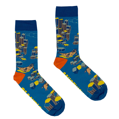 Socksciety Socks - Giants Causeway - Blue