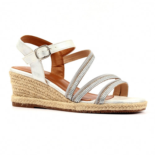 Lunar Ladies Wedge Sandals - Izzy - Silver