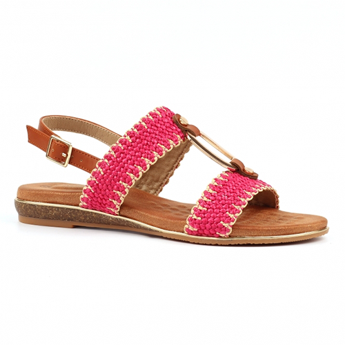 Lunar Ladies Flat Sandals - Jules - Pink