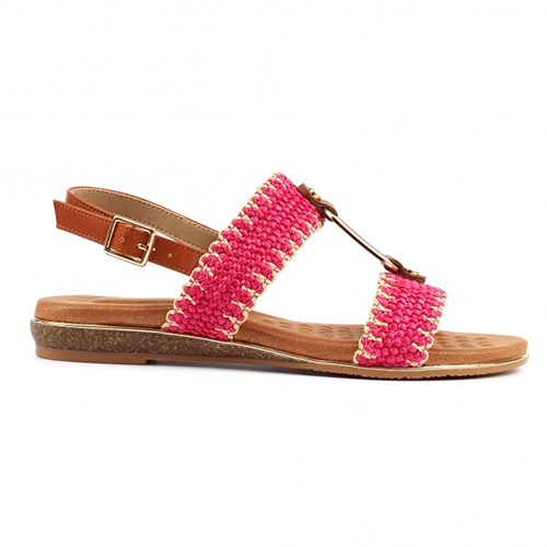 Lunar Ladies Flat Sandals - Jules - Pink