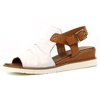 Lunar Ladies Wedge Sandals - Steffi - White