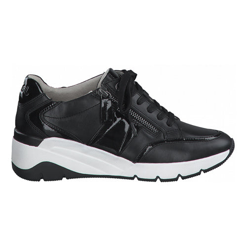 Jana Wedge Trainers - 23703-26 - Black