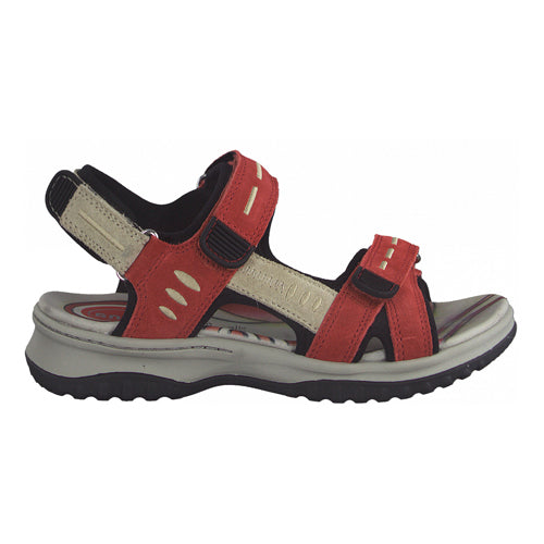 Red sale hiking sandals