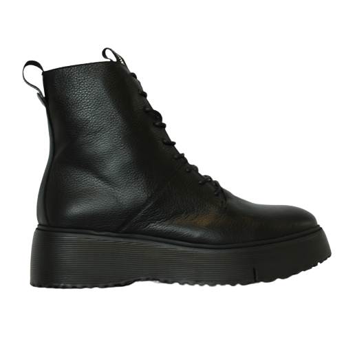 Wonders Wedge Boots - A-9350 - Black