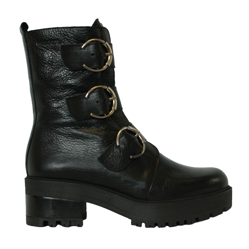 Wonders Mid Boots- E-6110 - Black