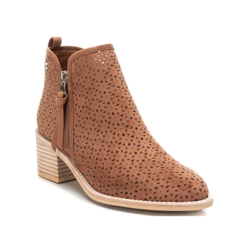 XTI Block Heel Ankle Boots - 140922 - Camel