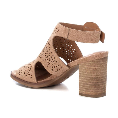 XtI Block Heel Sandals - 141098 - Camel