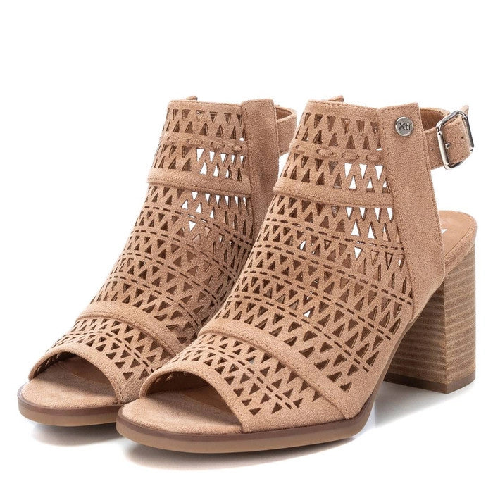 XTI Block Heel Sandals - 141101 - Camel
