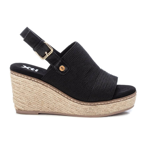 XTI Wedge Sandals - 141440 - Black