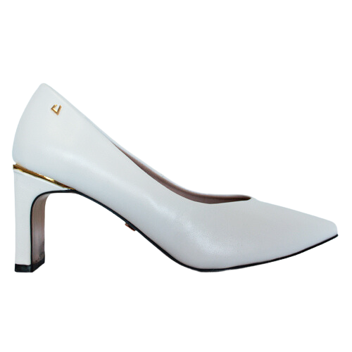 Una Healy Block Heeled Shoes - Your Song - White