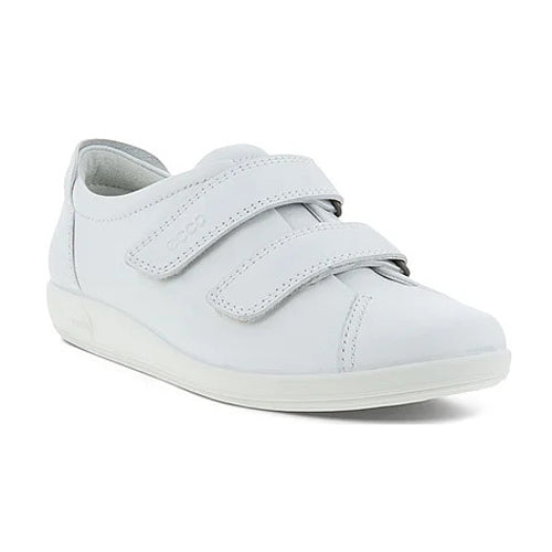 Ecco Velcro Walking Shoes 206513 White Greenes Shoes