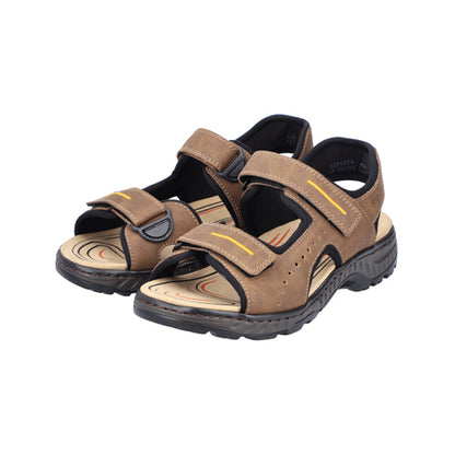 Rieker Mens Trek Sandals- 21760-24 - Tan