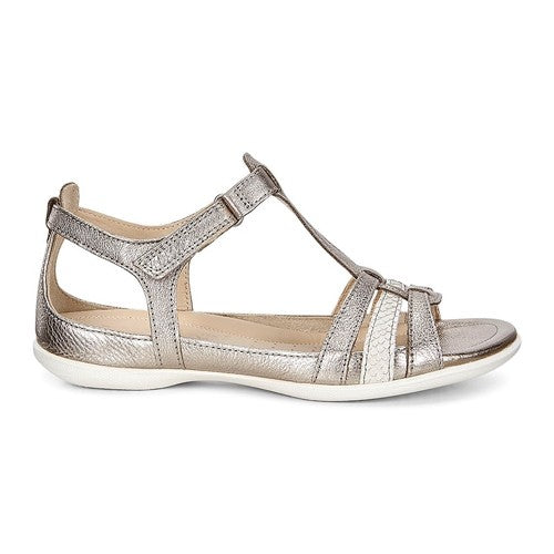 Ecco Ladies Flat Sandals - 240873 - Pewter