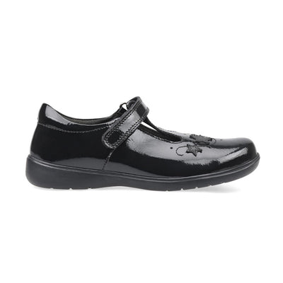 Startrite T bar Shoes  - Star Jump G.Fit  - Black Patent