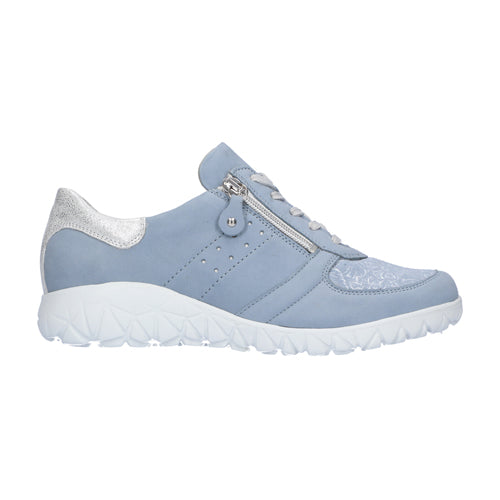 Waldlaufer Ladies Wide Fit Trainers - 389H01 - Blue
