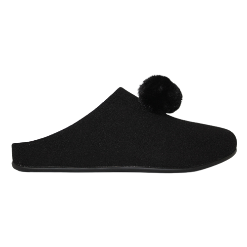 Black pom outlet pom slippers