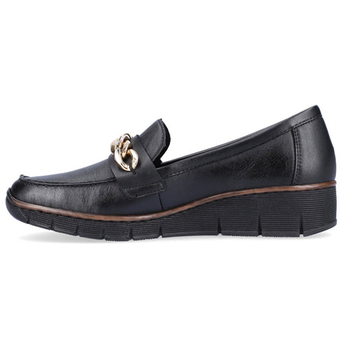 Rieker Loafers - 53777-00 - Black