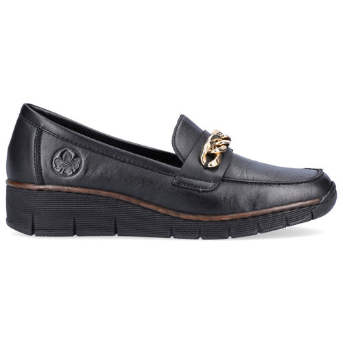 Rieker Loafers - 53777-00 - Black