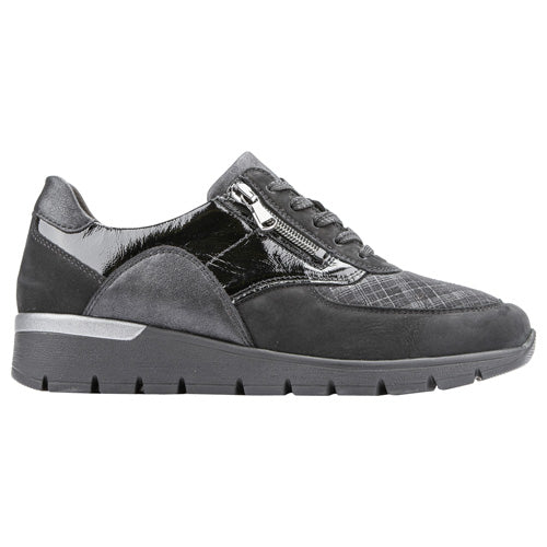Waldlaufer Wide Fit Trainers - 626K02 - Black