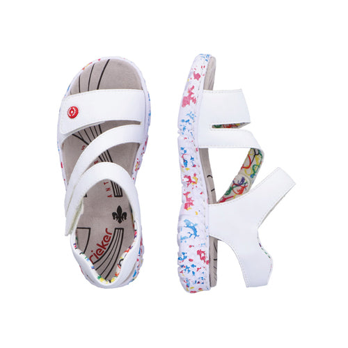 Rieker Walking Sandals - 67870-80 - White