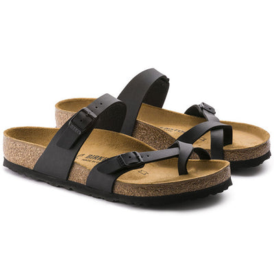 Birkenstock Sandals - Mayari Toe Loop - Black - Greenes Shoes