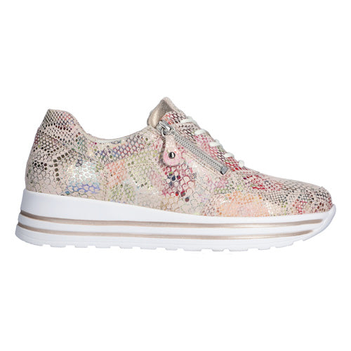 Waldlaufer Wide Fit Trainers - 758008 - Pink Multi