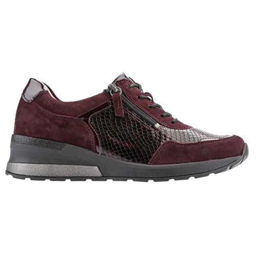 Waldlaufer Wide Fit Trainers- 939008 Burgundy