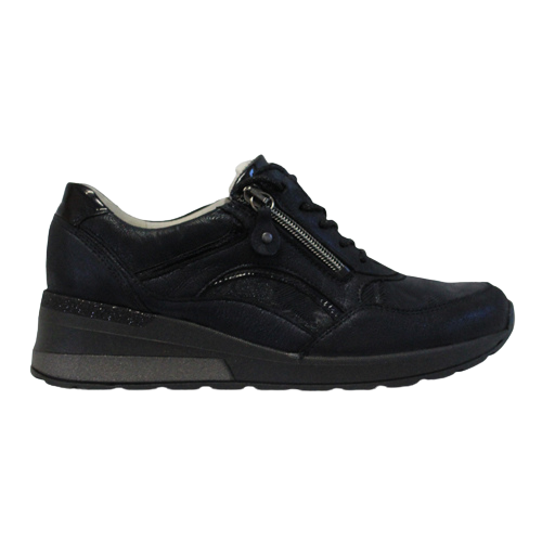 Waldlaufer Wide Fit Trainers - 939011 - Navy