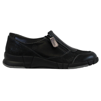 Suave Wedge Walking Shoes Anika Black Greenes Shoes